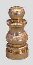 Brass Classical Small Lamp Finial 1'' Tall #DP51