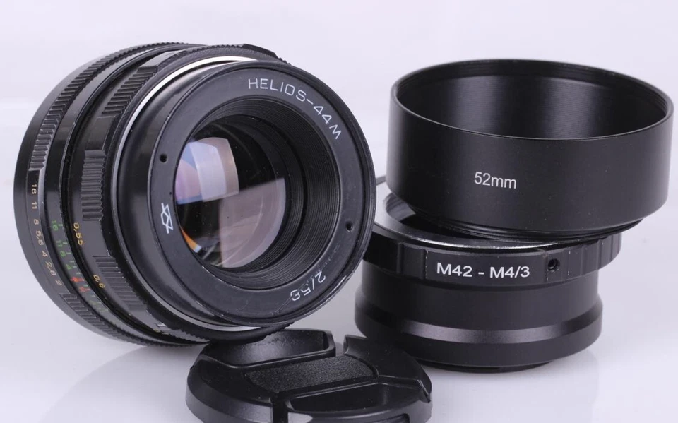 KMZ Helios 44M 2/58 Anamorphic Cine mod Soviet lens M42 mount, Mikro 4/3 - Image 4 of 4