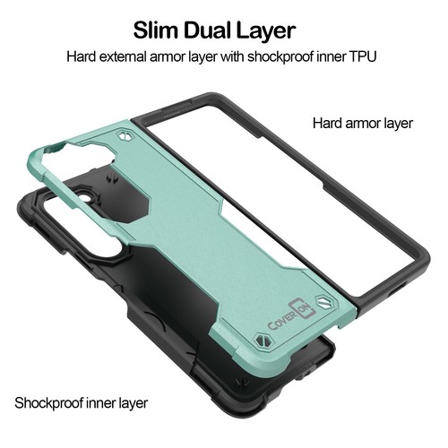 Custodia telefono resistente robusta sottile per Samsung Galaxy Z Fold6 Fold 6 ZFold - Foto 23 di 38