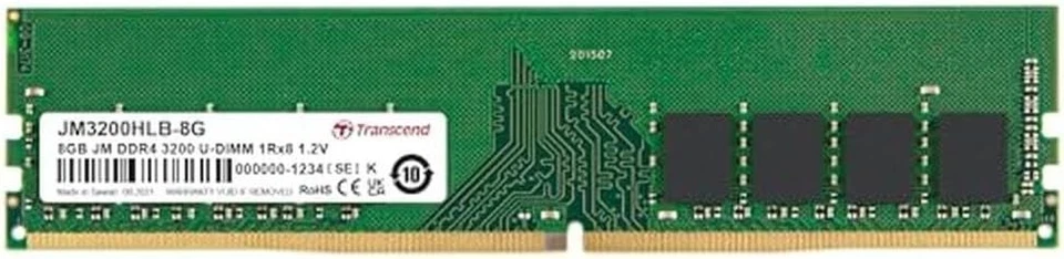 Transcend JM3200HLB-8G  DDR4-3200 Unbuffered Long-DIMM 8GB RAM 3200 MHz - Image 3 of 4