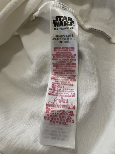 Star Wars Han & Leia I Love You Men's Large White Spirit Jersey. Size Small - Picture 17 of 17