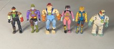 6 Vtg Loose BIONIC SIX Action Figues 1986 No Accessories