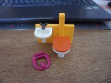 WC + Evier  Système X Playmobil avec Rehausseur