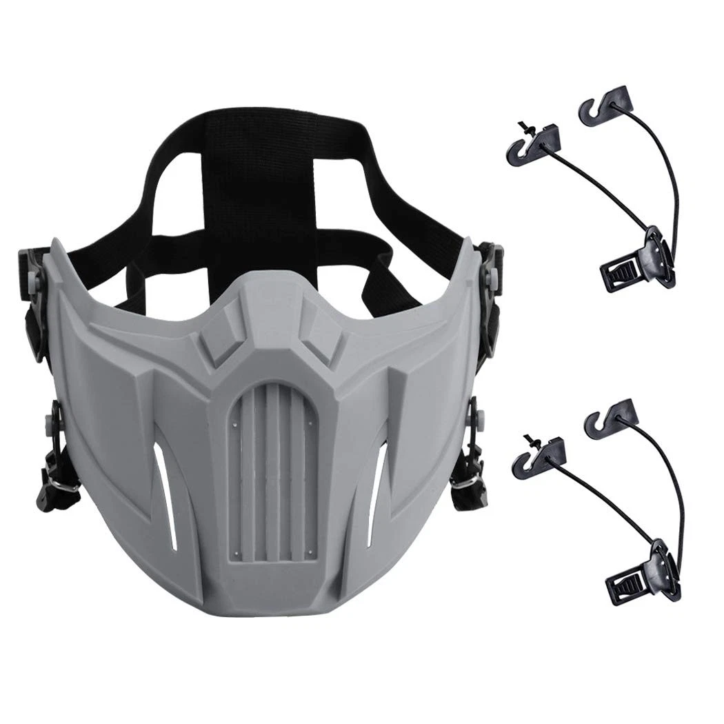 Airsoft Half Face Masks, Creative Half Face Protective Mask Outdoor Game Cost...