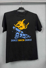 Dance Gavin Dance Band Cat Funny Black Cotton Gift For Fan T Shirt Size S-5XL