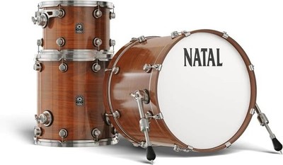 Natal KWN-TJ-BNW1 Walnut Originals Series 3-Piece Shell Pack