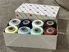 NIB The American Thread Company 1200 yard spools Lot of 8 Mixed Colors, Vintage