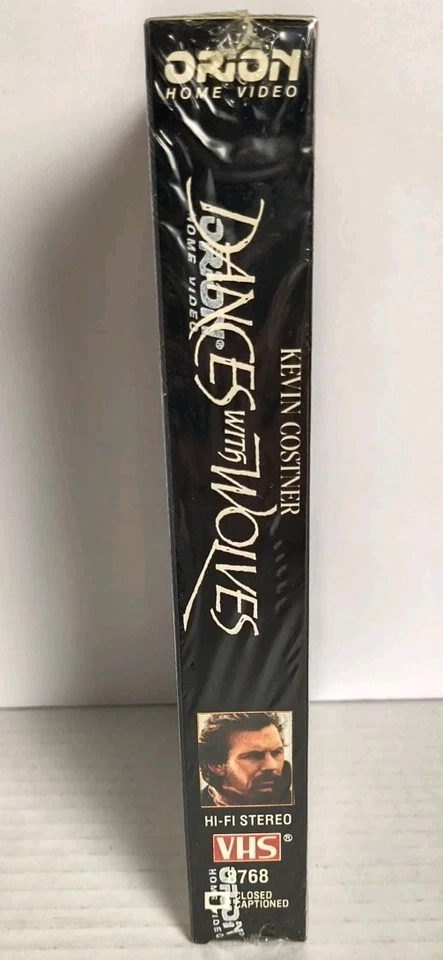 Dances with Wolves (VHS, 1990) 1st Release Orion Watermark Sealed Kevin Costner. - Image 4 of 4