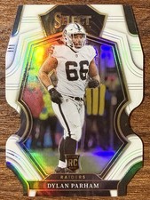 2022 Select Dylan Parham Rookie #'d /49 White Prizm Die Cut RC #154 Jets Premier