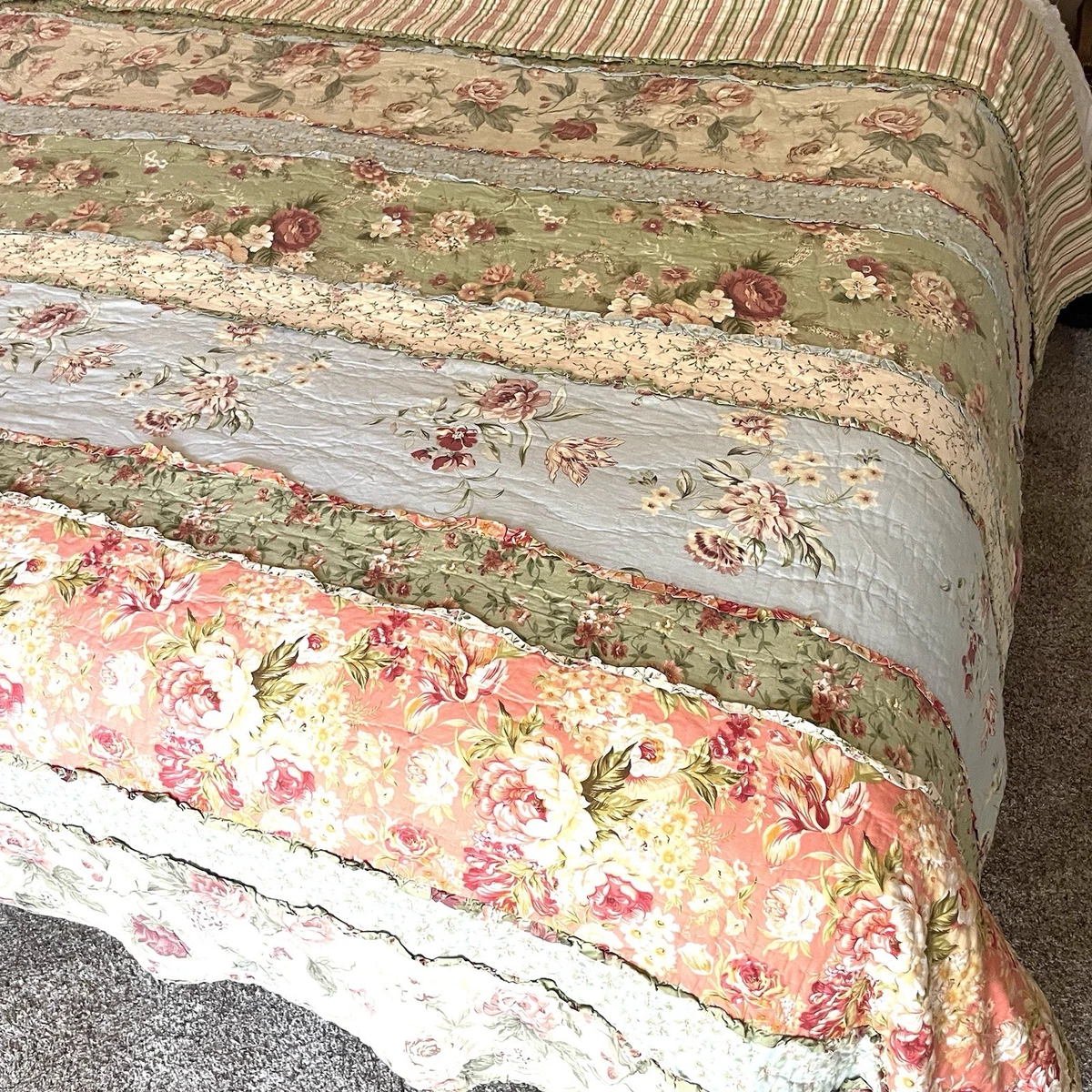 Cottage Multicolor Floral Quilts, Bedspreads & Coverlets | eBay Cloth & Canopy Queen Patchwork Quilt Cottagecore Floral Pastel Reversible 88x96 main image 0