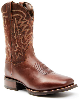 Dan Post  (Men's 8.5 D) Performance Western Boots Broad Square Toe, Brown - $249