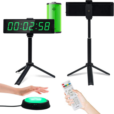 Countdown Timer Digital LED Wand Uhr mit Fernbedienung 12/24H Intervall-Timer