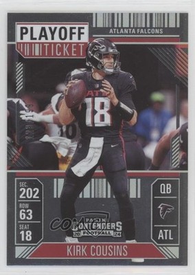 2024 Panini Contenders Playoff Ticket 123/199 Kirk Cousins #4 6q5
