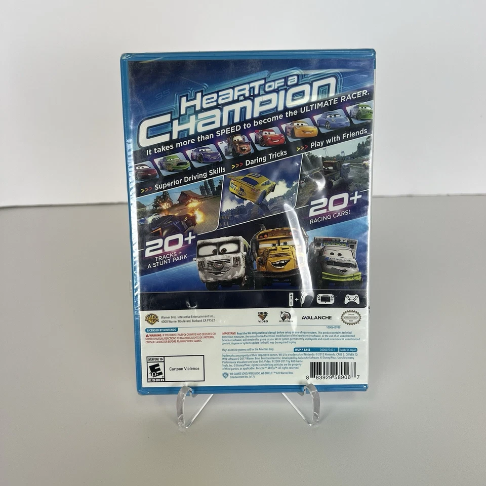 Cars 3: Driven to Win(任天堂 Wii U,2017 年)全新未拆封封面艺术损坏 — 第 2/4 张图片