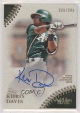 2018 Topps Tier One Prime Performers 36/285 Khris Davis #PPA-KD Auto 4me
