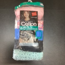 Hanes Just My Size Women  s Cotton Tagless High Waisted Briefs 6 Pack 13 5X