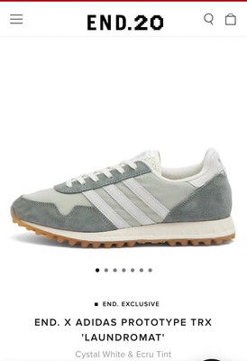 END. x Adidas prototype TRX  LAUNDROMAT' Cystal White & Ecru Tint Shoes