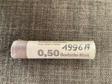 M&uuml;nzrolle M&uuml;nze 0,50 Deutsche Mark (1 DM) 1996 A Berlin