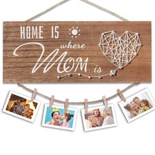 Mom Picture Frame Birthday Mother Day Decoration Gift From Husband Kids Decor