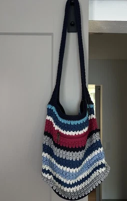 The Sak Striped Crochet Shoulder Bag Colorful Crossbody Purse - Image 1 of 4