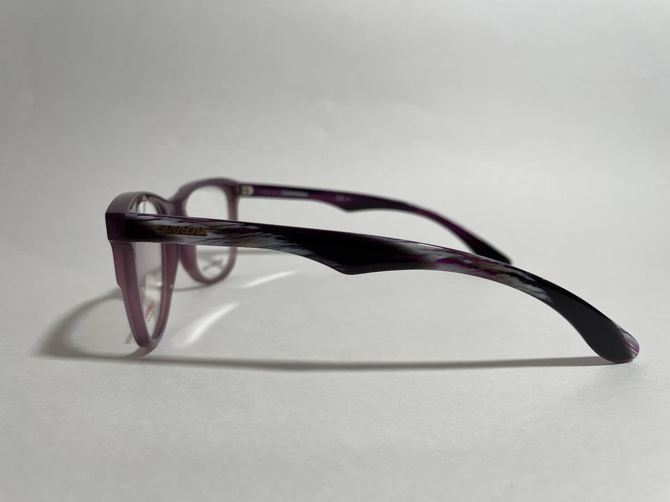 Auténticas gafas cuadradas de plástico púrpura Carrera CA 6600 2XA lentes de 53 mm para hombre Foto 3 de 3