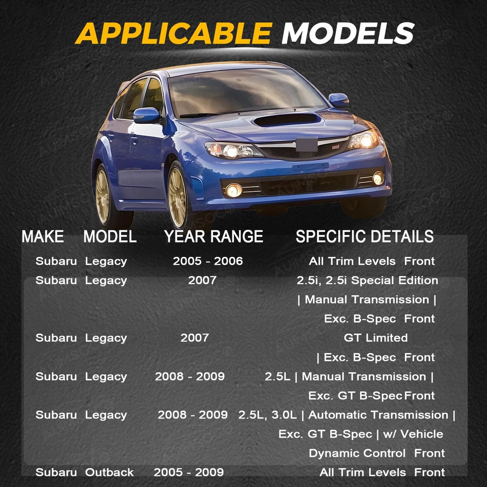 Conjunto de eje delantero CV para Subaru Legacy 2005 2006 2007 2008 2009 Foto 4 de 4