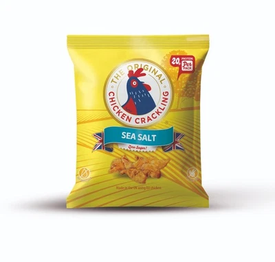 The Original Chicken Crackling Sea Salt (ZERO SUGAR) 10 x 40 gm - NEW - Image 1 of 2