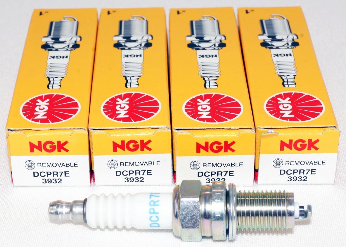 Set of 4 Genuine NGK 3932 DCPR7E Nickel Spark Plugs