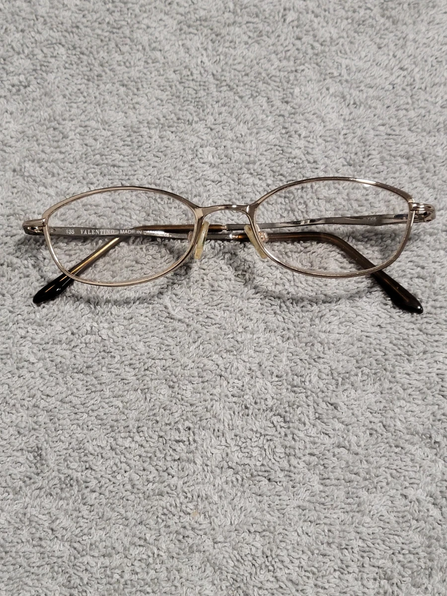Valentino Eyeglasses Frames‎ Rose Gold Oval Metal Made in Italy 5257 U81 Valentino Gold Metal Eyeglass Frames for sale | eBay main image 3