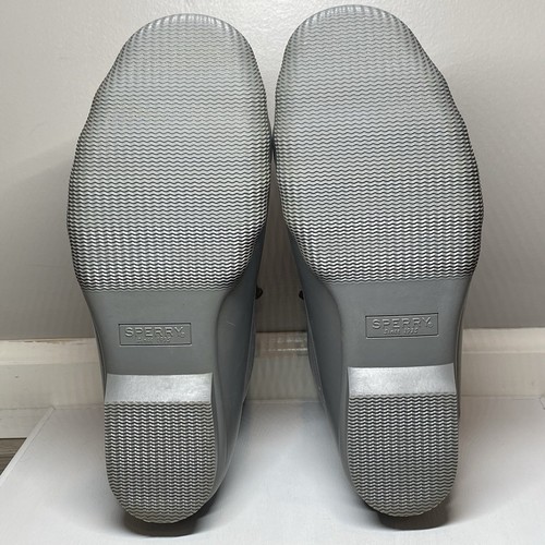 Sperry Duck Lace-up Saltwater Gray Rain Snow Boots Men's Size 10.5 Waterproof - Picture 15 of 17