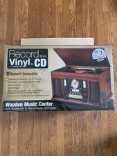 Innovative Technology - Wooden Music Center - ITVS-750B - Recordable CD Player
