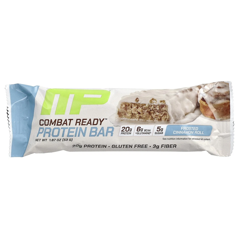 Barra de proteína Combat Ready™, rollo de canela esmerilada, 12 barras, 1,87 oz (53 g) cada una Foto 3 de 3