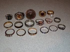 Jewelry Lot Vintage Ring Rings Costume Cocktail Cluster & More Ladies [828D]