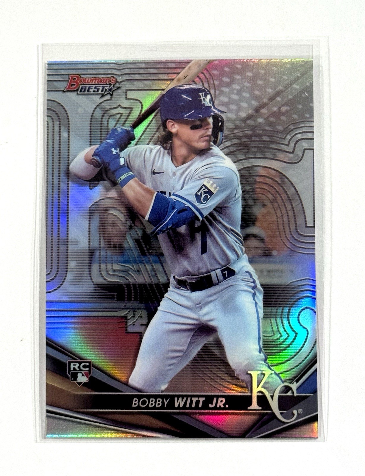 Bobby Witt Jr Rookie 2022 Bowman's Best Refractor #13 RC SP Kansas City Royals