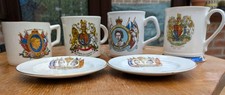 Royal Commemorative Memorabilia 4 Mugs and 2 Trinket Plates