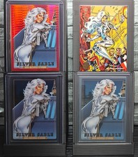 SILVER SABLE #81 [Red Prism /492] | Marvel Masterpieces 92 Platinum (4) Card Set