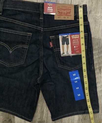 Levi's 511 Denim Boys Jean Shorts Size 12 Reg. New w/Tags Adjustable Waistband - Picture 3 of 5