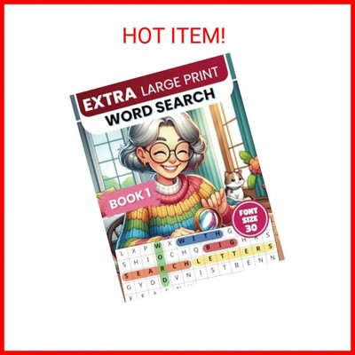 Extra Large Print Word Search: Jumbo Word Search For Seniors & Adults | 50 Theme