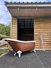 🛁 Copper Coated Freestanding Slipper Bath Tub & Freestanding Taps - CAN DELIVER