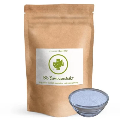 VITALUNDFITMIT100 GMBH, SIEMENSSTR. 10, 41363 JÜCHEN Bio Bambus Extrakt (organisch gebundenes Silizium) 100 g