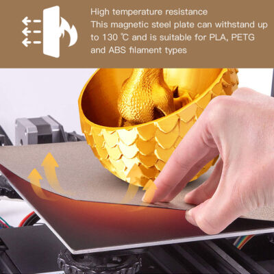 GEEETECH 3 in 1 Spring Steel Plate+PEI+Magnetic B Base 235*235mm für Drucker 3D