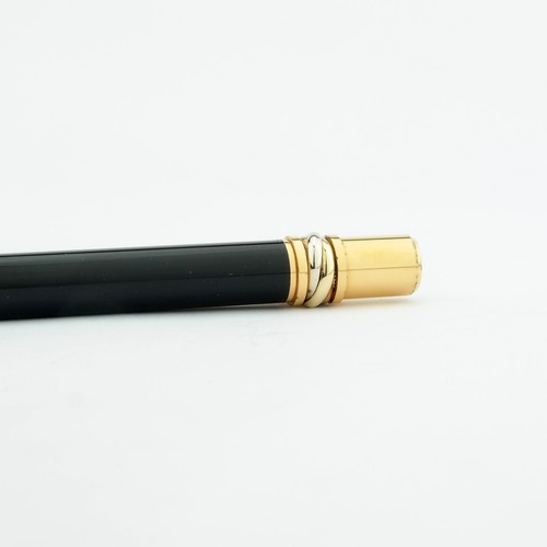 Vintage Must de Cartier Trinity Black Lacquer Ballpoint Pen - Bild 8 von 8