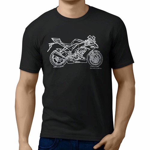 Camiseta para ventilador de motocicleta JL Illustration for A Kawasaki ZX10R 2009 - Imagen 2 de 24