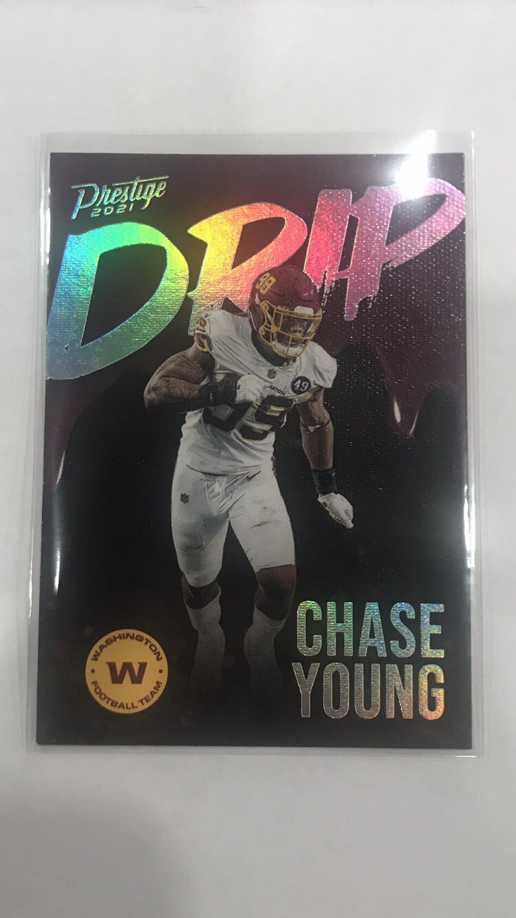 Chase Young DRIP Insert SP Case Hit!! 2021 Prestige Football - Washington Mint