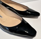 MANOLO BLAHNIK Black Patent Leather Flats Loafers Slipper Moccasin Shoes Bag 9.5 — photo 3