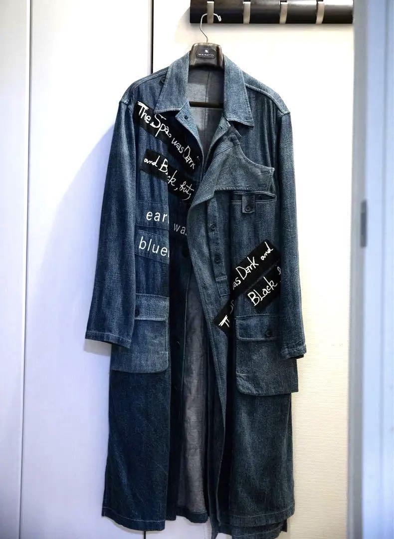 yohji yamamoto カバーオール/21SS/DENIM / Yohji Yamamoto 21Ss Spotted Horse Denim Long Coat | eBay