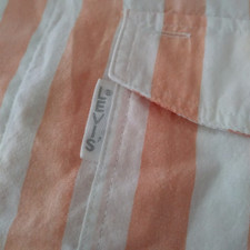 Vintage Levis Silver Label Striped Shirt Short Sleeve Button Down Size M Western