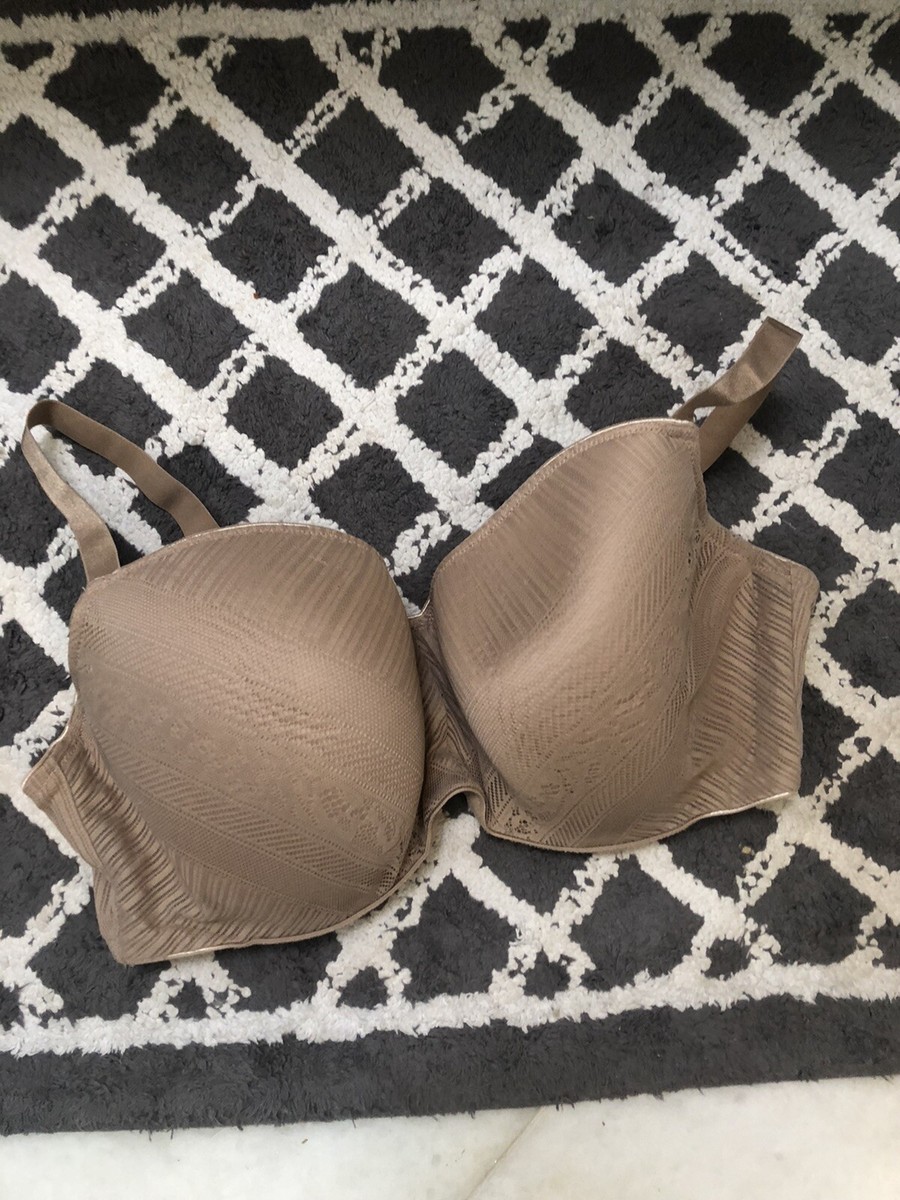 Third Love Nylon Mesh Lace T-Shirt Bra Size 42E Nude