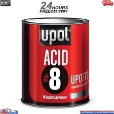 U-POL ACID 8 SELF ETCH 1K PRIMER GREY 1LTR - FREE NEXT DAY DELIVERY