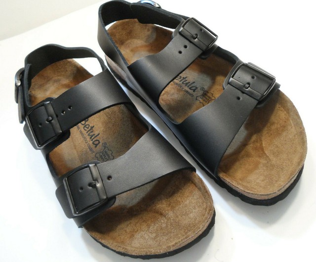 BETULA Birkenstock Black Mens Sz 43 (EU) 10 (US) N Back ...